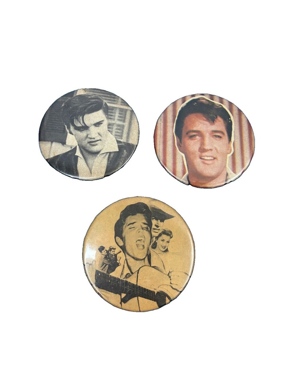 Elvis Presley King of Rock 'N' Roll Movies Vintage 2 Inches Magnet Lot Of 3